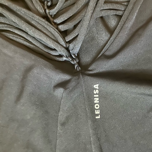 Leonisa Sculpting Macrame Back One-piece Swimsuit size Small - Picture 10 of 11